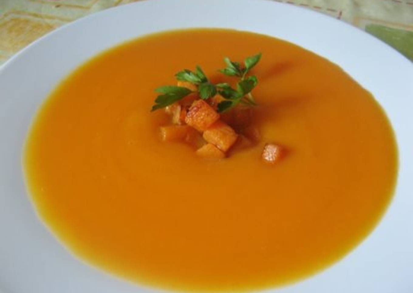 Crema de calabaza en olla gm h