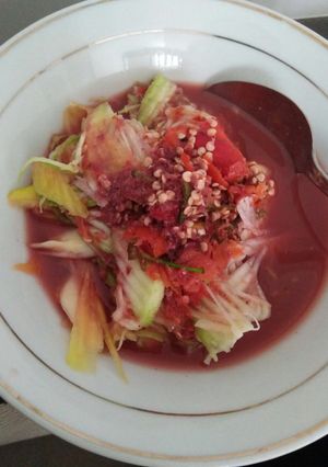Foto resep Rujak kuah pindang