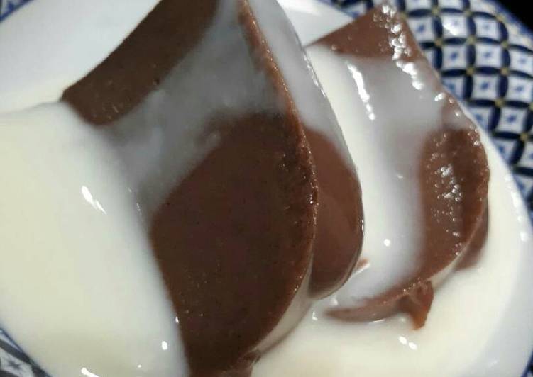 Resep Puding Coklat Brownies + Fla Segar oleh Amalina Resep Puding Coklat Brownies + Fla Segar oleh Amalina