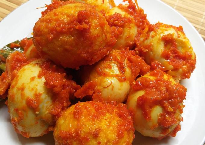 Resep Balado telur Anti Gagal