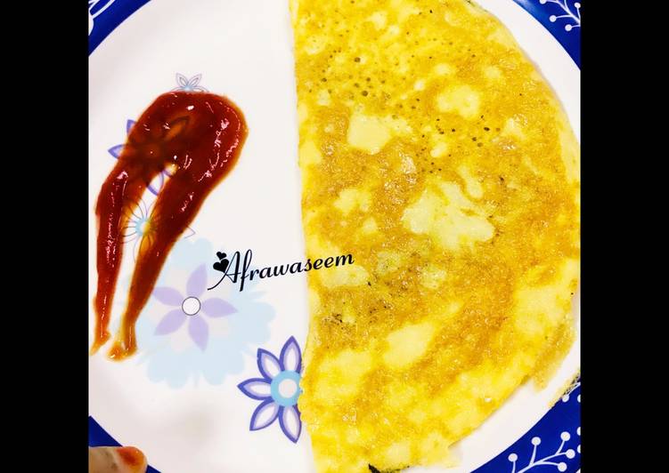 Recipe of Super Quick Homemade Soufflé omelette with dash of fenugreek leaves