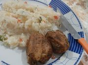 Una foto de condimento arroz