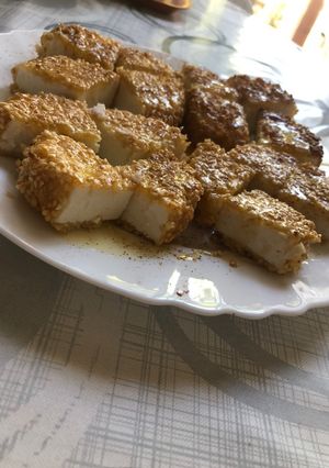 Φωτογραφία της συνταγής Αναρή με σουσάμι μέλι και κανέλα