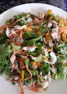 Receta de pollo con mango y lechuga