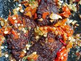 Dendeng daging geprek