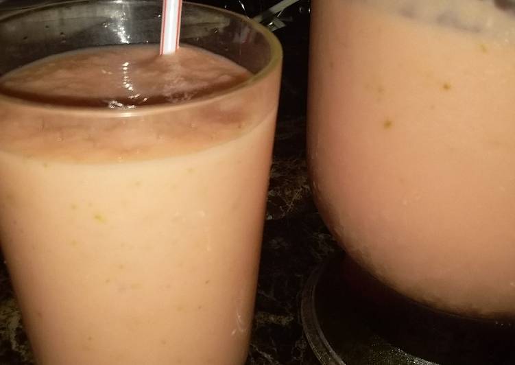 Recipe of Homemade Watermelon and pear smoothie