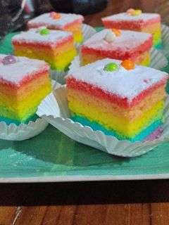 Foto resep Rainbow cake kukus