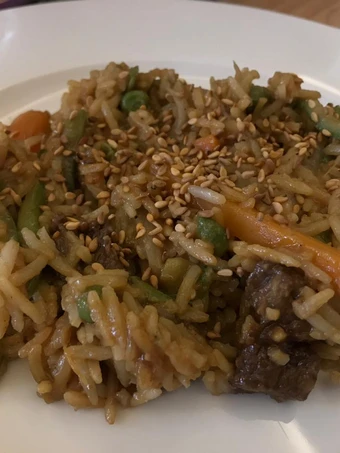 Simple Way Prepare Recipe Fried rice with veggies and meat that is  Makes Drooling, Tasty}