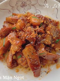 Hình của món Thịt Heo Rim Mặn Ngọt.
