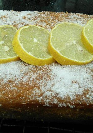 A picture of Zingy Lemon Drizzle Cake.