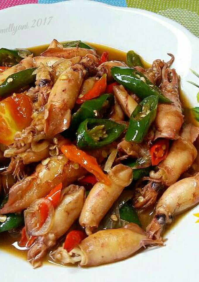 Foto resep Cumi asin cabe ijo