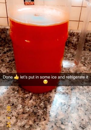 A picture of Watermelon juice 🍉.