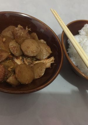 Foto resep Bakso tumis ala Jepang