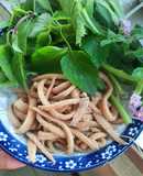 Nem thính nấm đùi gà (món chay)