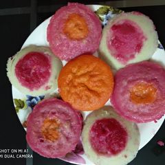 A picture of Sweet and Healthy Colorful Idli.