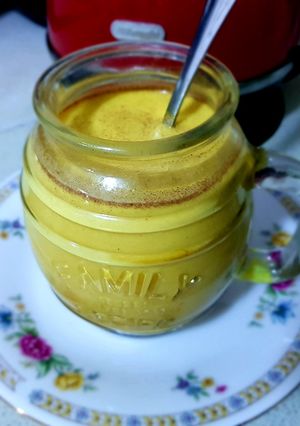 A picture of Turmeric golden milk.