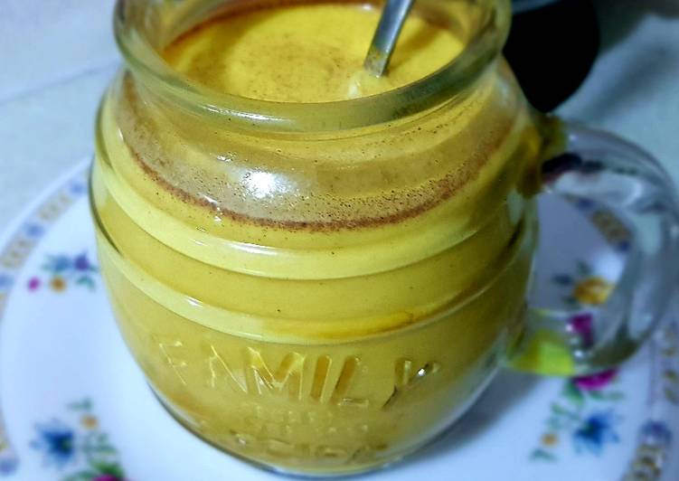 Simple Way to Prepare Super Quick Homemade Turmeric golden milk