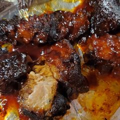 A picture of My Slow Cooker Rib Tips.
