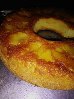 Una foto de Tarta de manzana invertida