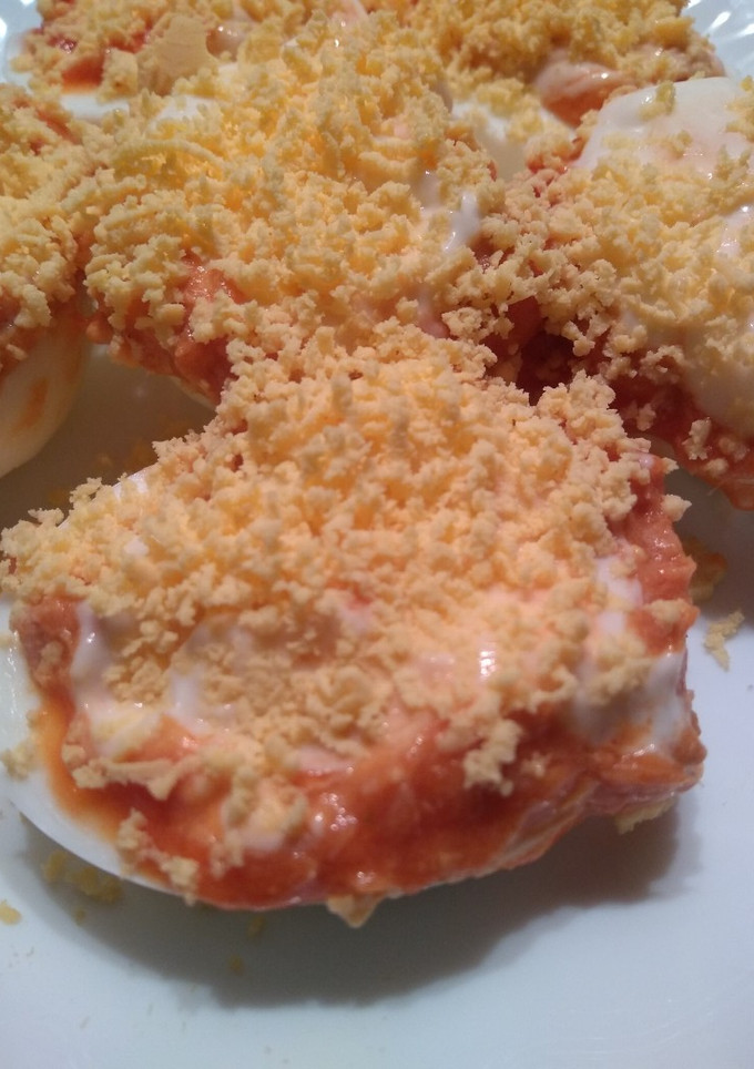 Una foto de Huevos rellenos
