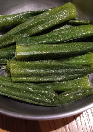 A picture of Boiled Okra.