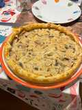 Torta salata con funghi, Philadelphia e robiola