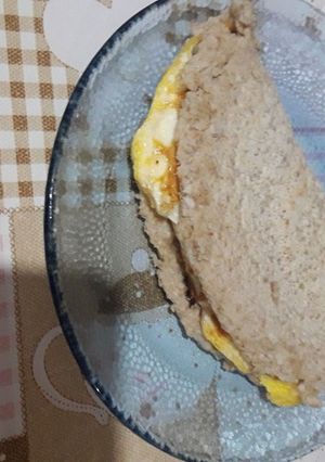 Una foto de Panqueque de avena salado