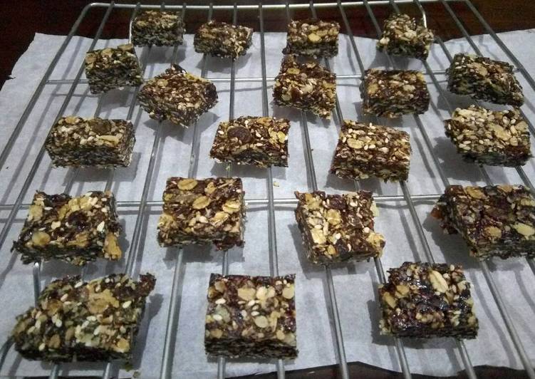 Resep Oat bar coklat Anti Gagal