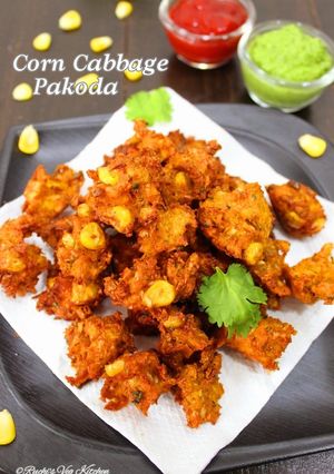 A picture of Corn Cabbage Pakoda.