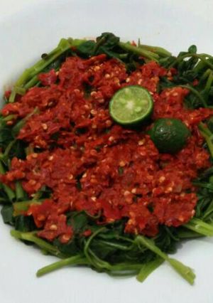 Foto resep Plecing kangkung (pedes seger)