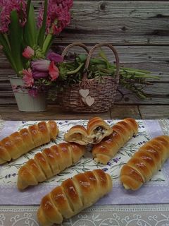 Pudingos - túrós rudak recept fotója