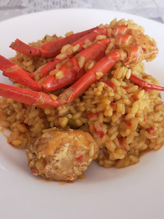Una foto de Arroz meloso de cangrejo de mar