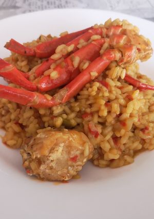 Una foto de Arroz meloso de cangrejo de mar