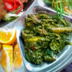 Methi palak aloo A picture of Methi palak aloo.
