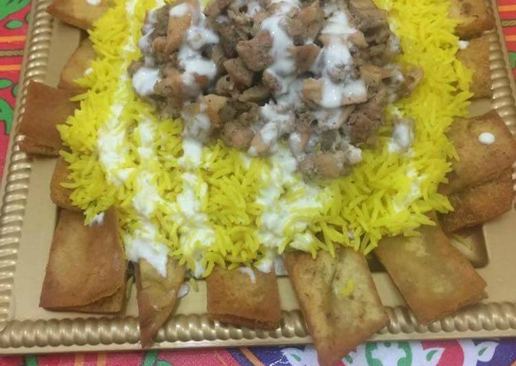طريقة عمل فتة الشاورما السورى
