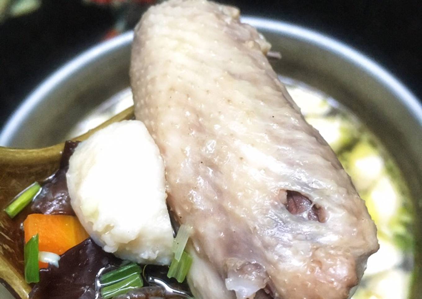 Sup Jamur Kuping Bakso Ayam