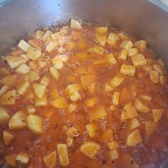 A picture of Orange aloo/Zeera walay aloo/ anday.