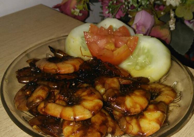 Resep Udang bakar teflon yang Menggugah Selera