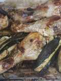 Jamoncitos al horno con calabacín
