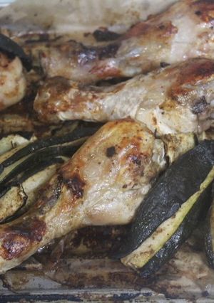 Foto principal de Jamoncitos al horno con calabacín