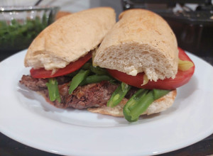 Una foto de Sándwich Chacarero
