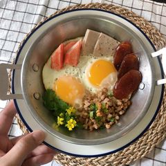 BREAKFAST IDEAS To keep on Repeat! •Thai Style breakfast Pan Fried Egg with Condiments A picture of BREAKFAST IDEAS To keep on Repeat! •Thai Style breakfast Pan Fried Egg with Condiments.