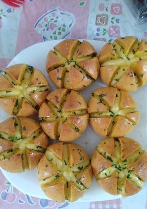 Foto resep Cream cheese garlic bread 