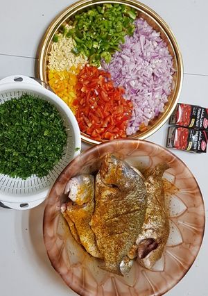 صورة لوصفة مرق سمك (شعوم)