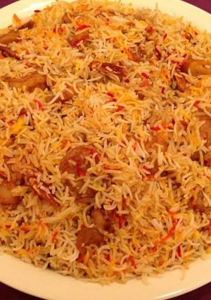 صورة لوصفة رز بالجمبري 😍