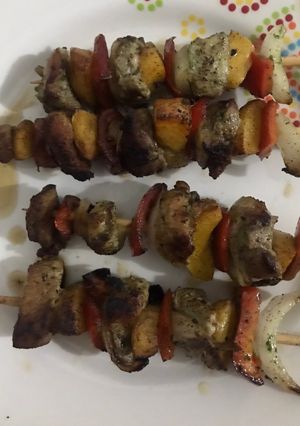 Una foto de Pincho o brocheta de cerdo