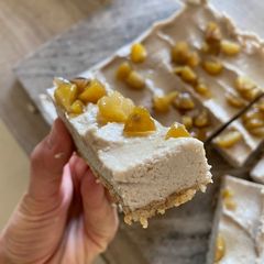 Chestnut cheesecake bars | vegan and gluten free! A picture of Chestnut cheesecake bars | vegan and gluten free!.