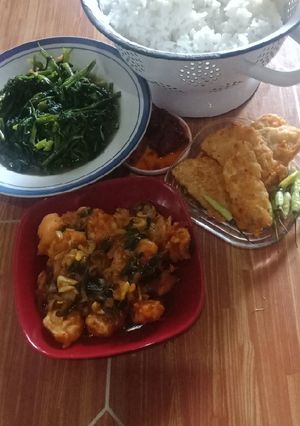 Foto resep Udang krispi saus mentega kecap inggris