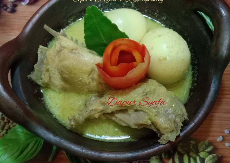 Resep Unik Opor Ayam Kampung Yummy Mantul