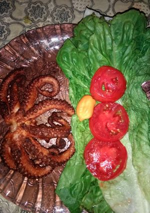 Una foto de Chicharrón de pulpo